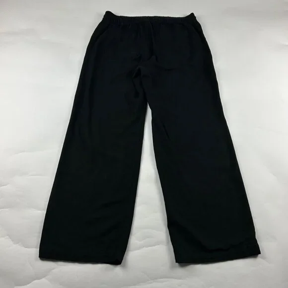 Old Navy Black Linen Blend Wide Leg Lounge Pant M - Picture 6 of 7